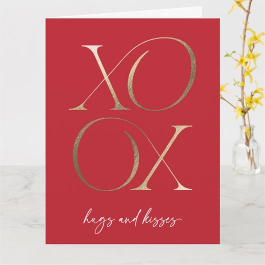 Carte XOXO Valentine's Day (Fleur jaune)