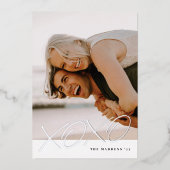 Carte XOXO Valentine's Day - Noir (Recto)