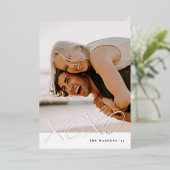 Carte XOXO Valentine's Day - Noir (Debout devant)