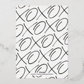 Carte XOXO Valentine's Day - Noir (Verso)