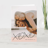 Carte XOXO Valentine's Day - Pêche (Devant)