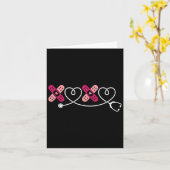 Carte Xoxo Xo Xo Infirmière Stéthoscope Saint Valentin H (Fleur jaune)