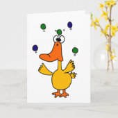 Carte XX- CLUTZ Conception de jonglage de canard (Fleur jaune)