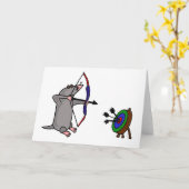 Carte XX- Mole aveugle en compétition de tir à l'arc (Fleur jaune)