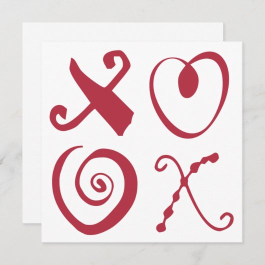 Carte xxoo (Devant / Derrière)