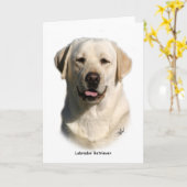 Carte Y ellow Labrador Retriever (Fleur jaune)