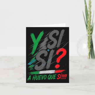 Carte Y Si Sí espagnol Y Si Sí Mexique mexicain Optimist
