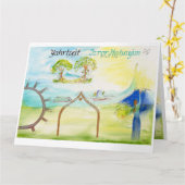 Carte Yahrtzeit : Cartographier le parcours : Deuil et  (Fleur jaune)