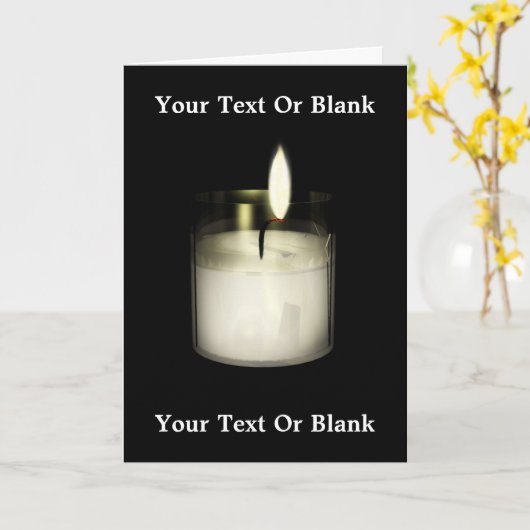 Carte Yahrzeit (Fleur jaune)