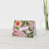 Carte "Yakap" (Hug) Fleurs philippines (Devant)