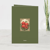 Carte Yalda Pomegranates Persian Winter Solstice (Dos)
