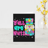 Carte Y'all Are Nuts Nutcracker Nk Christmas Matching Fa (Fleur jaune)