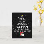 Carte Y'all Men Have Got To Stop Asking Santa For Perfec (Fleur jaune)