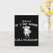 Carte Y'all Mind If I Do Some Lollygaggin', Funny Frog (Fleur jaune)