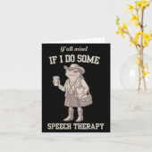 Carte Y'all Mind If I Do Some Speech Therapy Slp Back To (Fleur jaune)