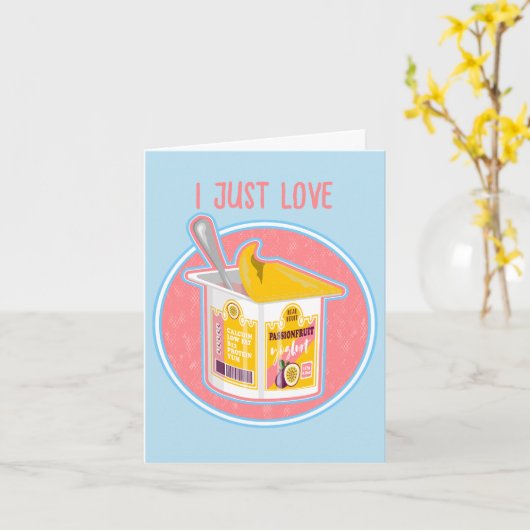 Carte Yaourt de Passionfruit (Fleur jaune)