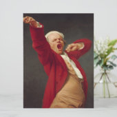 Carte Yawning Man (Self-Portrait) (par Joseph Ducreux) (Debout devant)
