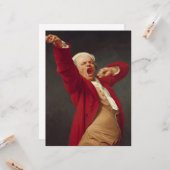 Carte Yawning Man (Self-Portrait) (par Joseph Ducreux) (Devant/Arrière en situation)