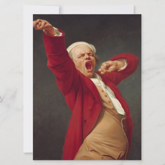 Carte Yawning Man (Self-Portrait) (par Joseph Ducreux) (Devant)
