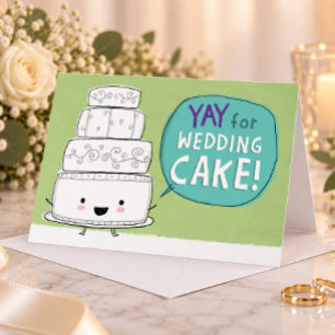 Carte YAY pour le gâteau de mariage ! Félicitations de m