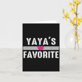 Carte Yaya's Favorite  (Fleur jaune)