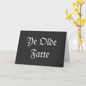 Carte Ye Olde Farte (Fleur jaune)