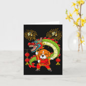 Carte Year Of The Dog Chinese Lunar New Year For Men Wom (Fleur jaune)