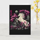 Carte Year Of The Horse 2026 Chinese  (Fleur jaune)