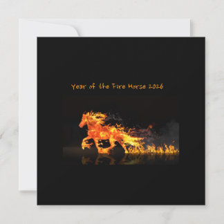 Carte Year of the Horse 2026 (Fire Horse) Flat Card