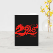 Carte Year Of The Horse Zodiac Happy Chinese Lunar New Y (Fleur jaune)