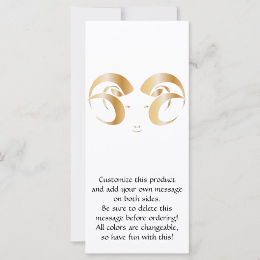 Carte Year of the Ram (Devant)