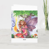 Carte Yearning Fairy Greeting Card (Dos)