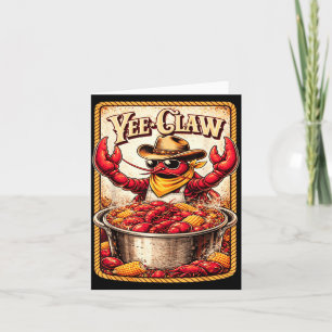 Carte Yee Claw Drôle Vintage Bouillabaisse de écrevisses