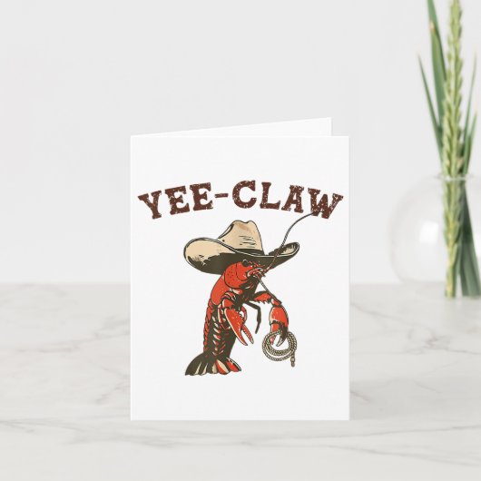 Carte Yee Claw Funky Crawfish Festival de fruits de mer (Devant)