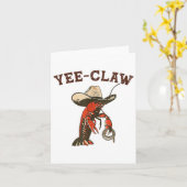 Carte Yee Claw Funky Crawfish Festival de fruits de mer (Fleur jaune)