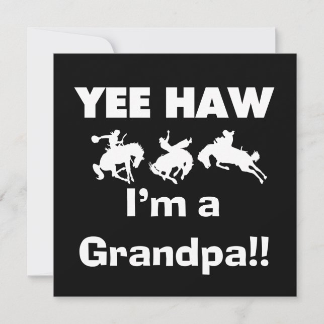 Carte Yee Haw Je suis un grand-père T-shirts et cadeaux (Devant)