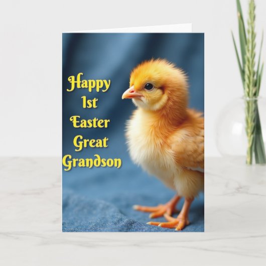 Carte Yellow Chick Easter Card (Devant)