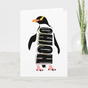 Carte Yellow eyed penguin New Zealand bird