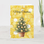 Carte Yellow Gold Honey Christmas Tree (Devant)