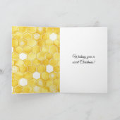 Carte Yellow Gold Honey Christmas Tree (Intérieur)