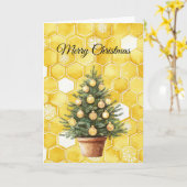 Carte Yellow Gold Honey Christmas Tree (Fleur jaune)