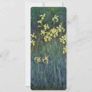 Carte Yellow Irises par Claude Monet, Art Vintage