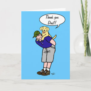 Carte Yellow Labrador Daddy