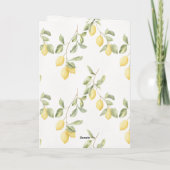 Carte Yellow Lemons Fruit Lemonade (Dos)