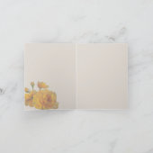 Carte Yellow Roses (3 sizes) (Intérieur)