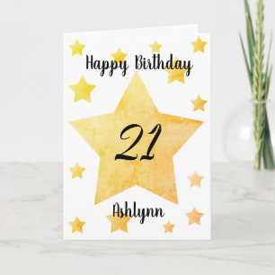 Carte Yellow Stars 21e anniversaire