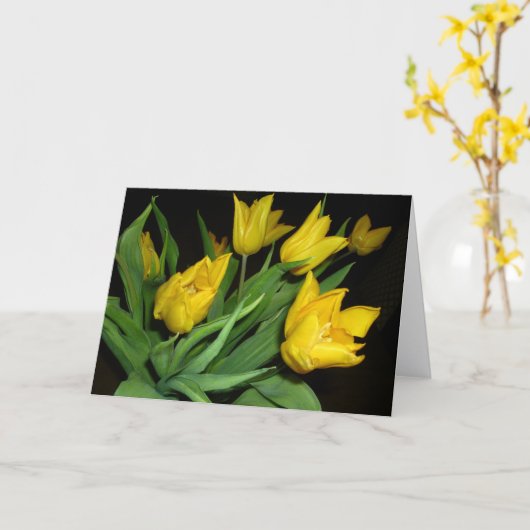 Carte Yellow Tulips (Fleur jaune)