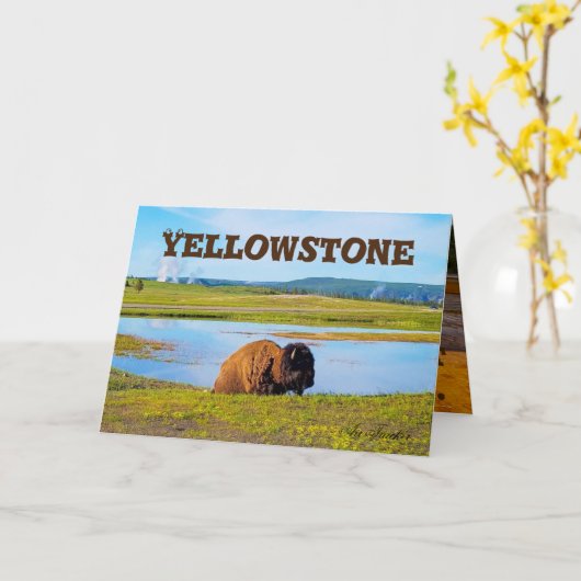 Carte Yellowstone (Fleur jaune)