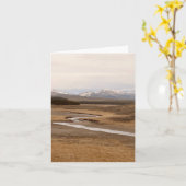 Carte Yellowstone Autumn - 4" x 5.6" Notecard (Fleur jaune)