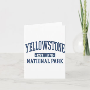 Carte Yellowstone Vintage National Park Design sportif